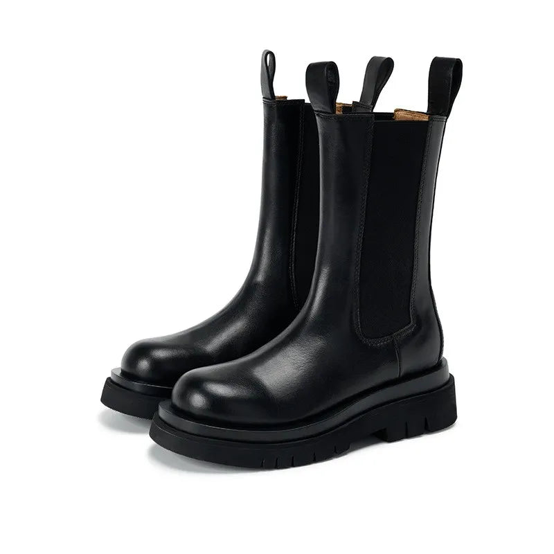 MADALINA Leather Chelsea Boots